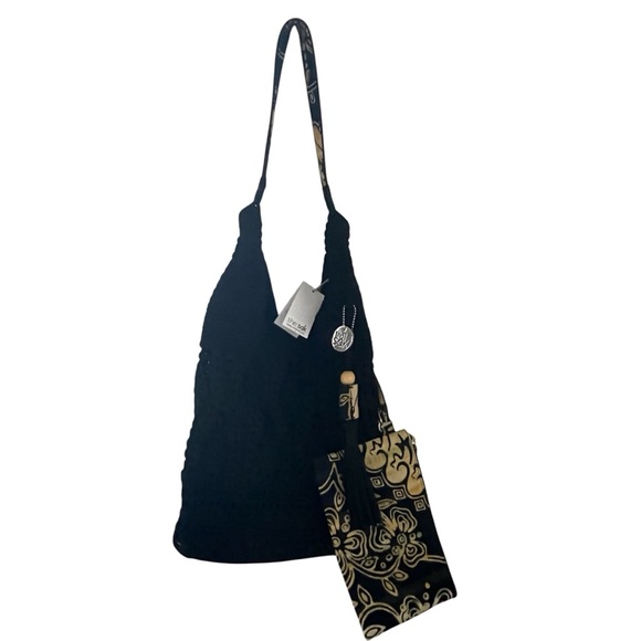 The Sak Oceana McClaren Recycled Black Tote w/detachable wristlet,NWT/Br… - Picture 2 of 11